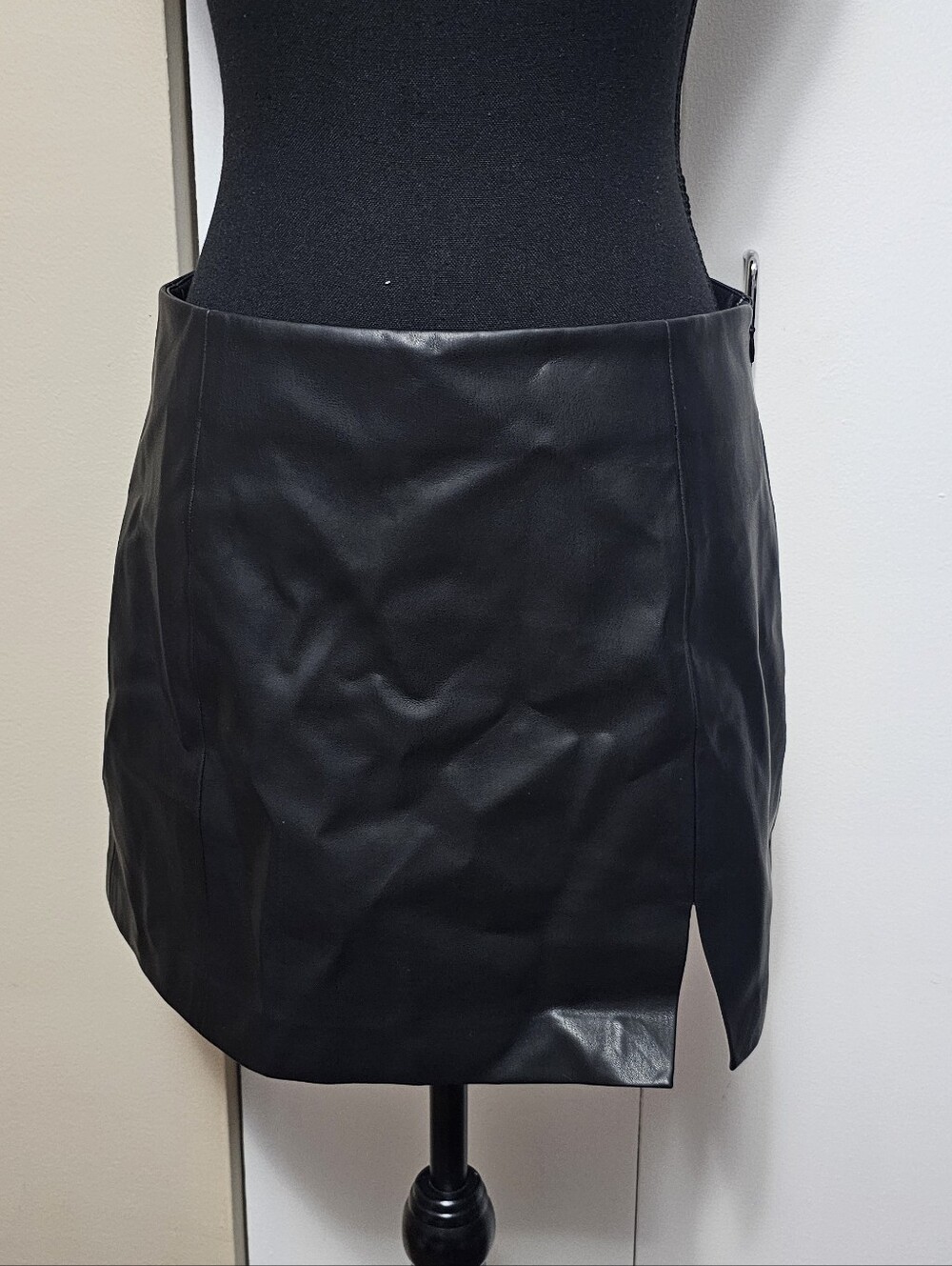 Faux Leather Mini Skirt